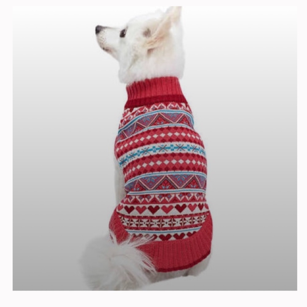 Holiday Charm Fair Isle Dog Sweater NWT